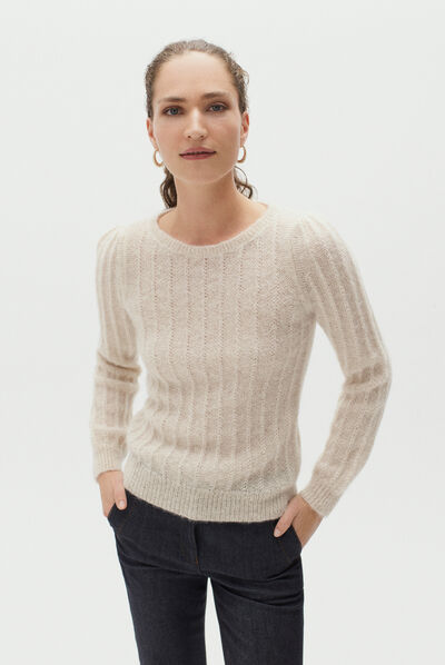 pull natasha ivoire femme