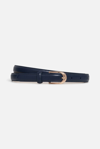 Ceinture basic bleu marine femme