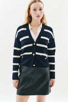 Mahe cardigan navy blue woman