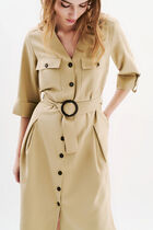 Rsarah dress taupe woman