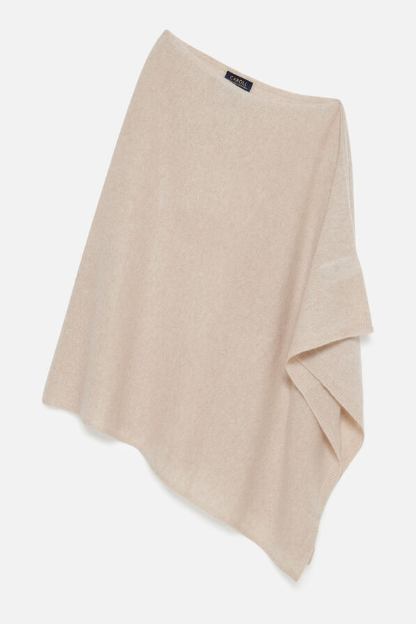 poncho baltimore 100 cachemire beige femme poncho baltimore 100% cachemire beige femme