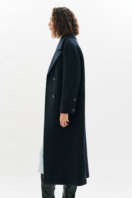 Gabanone2 coat 100% wool navy blue woman