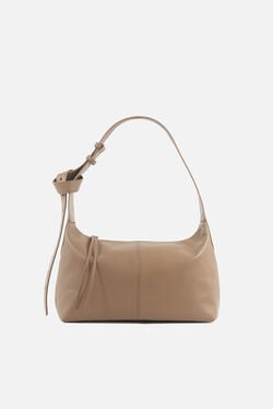 Sac soane en cuir naturel beige femme