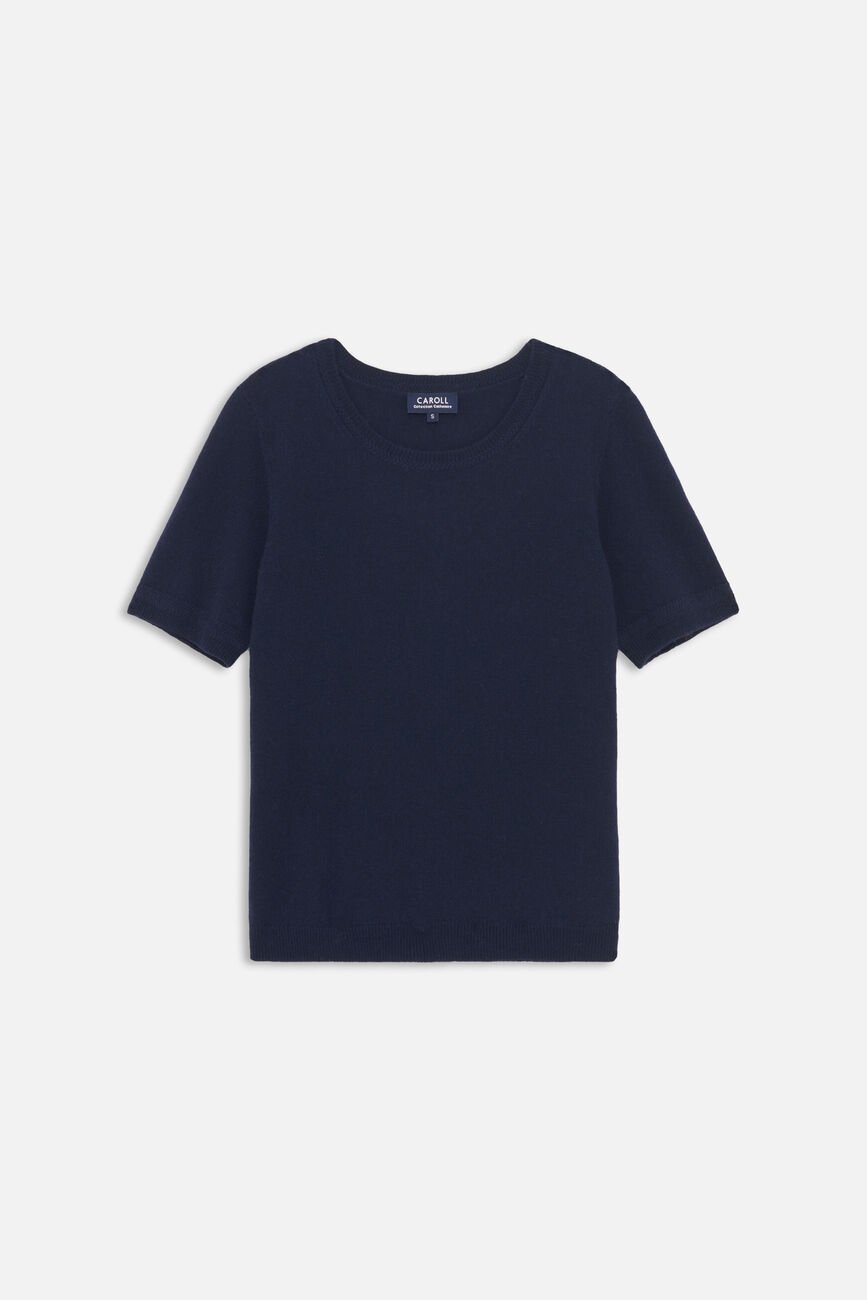 Maglione Mcaro 100% cashmere blu navy donna