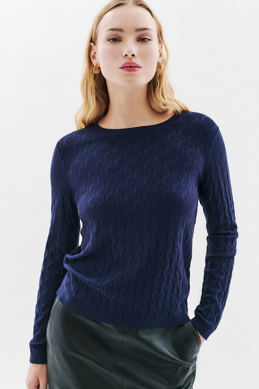 Maglione Manina blu navy donna