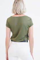 Nessa t-shirt khaki green woman