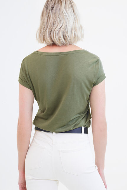 T-Shirt Nessa khakigrün damen