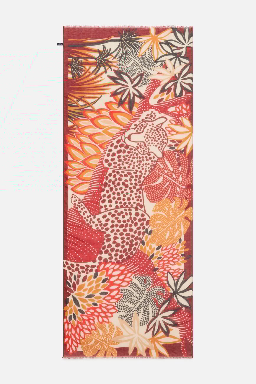 Lois scarf burgundy woman