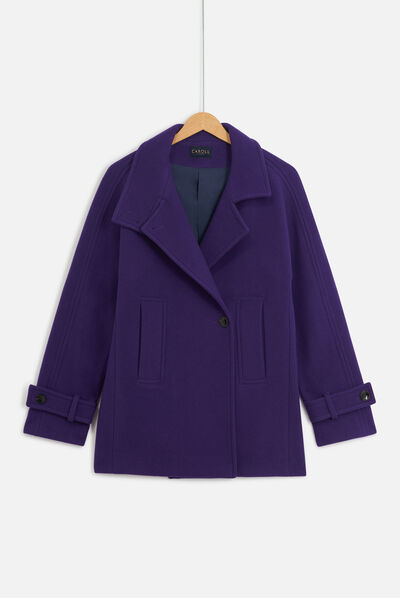 manteau nicco prune femme