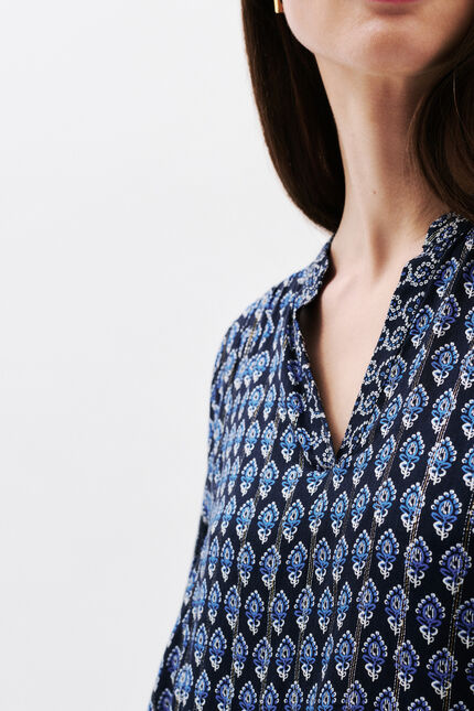 Blouse Charmy bleu marine femme