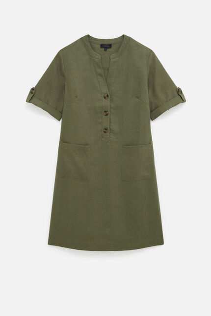 Robe roude2 vert kaki femme