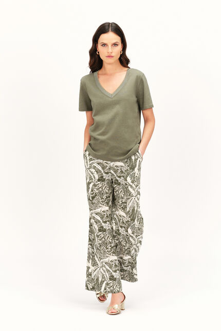 T-Shirt Jin khakigrün damen