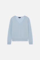 marianne2 100% cashmere sweater pastel blue woman