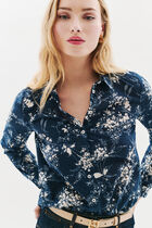 Jessica7 shirt navy blue woman
