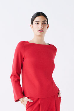 Carmin blouse red woman
