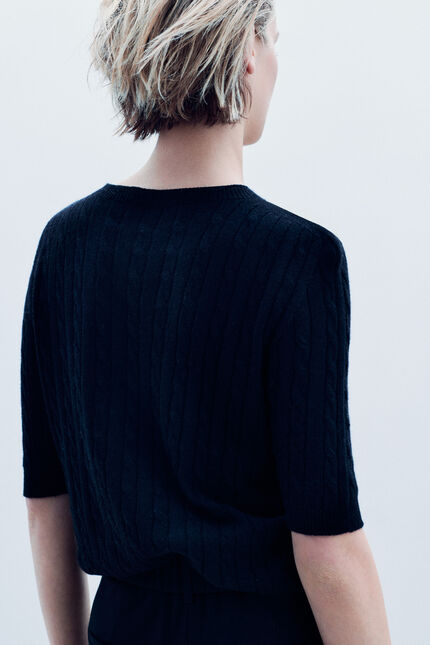 Jersey Mtheodore hecho en Italia negro mujer