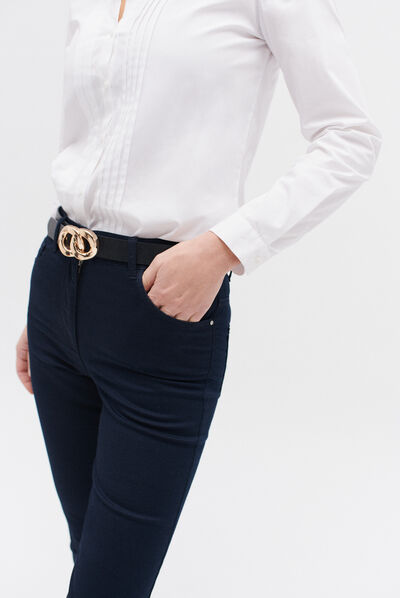 Pantalón pirata Mason azul marino mujer