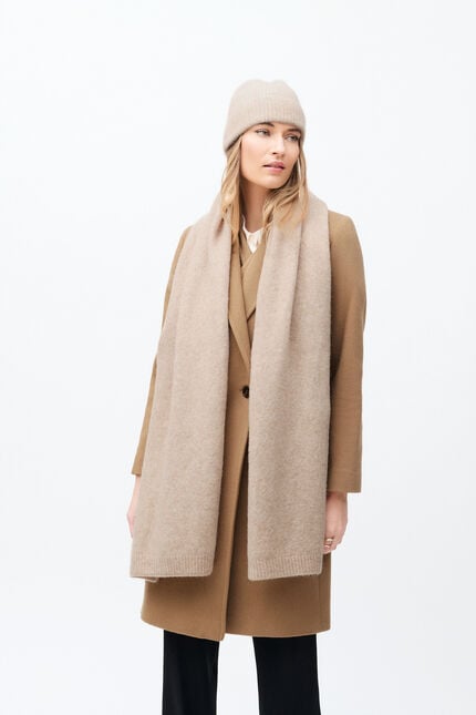 Écharpe Meluxa marron clair femme