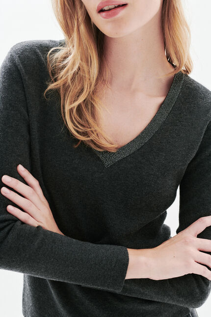Maglione Minnie grigio donna