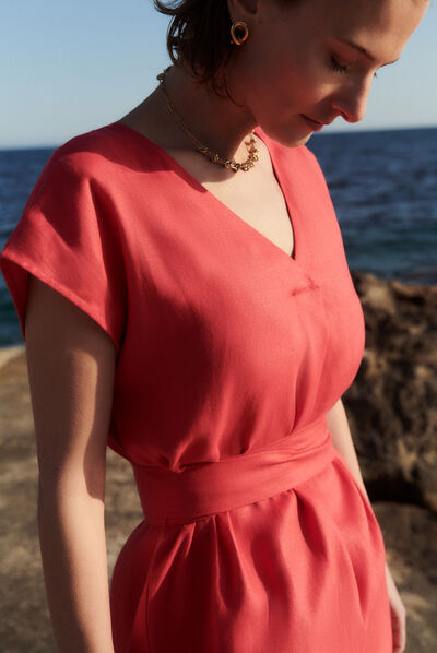 Robe rfaustine rose femme