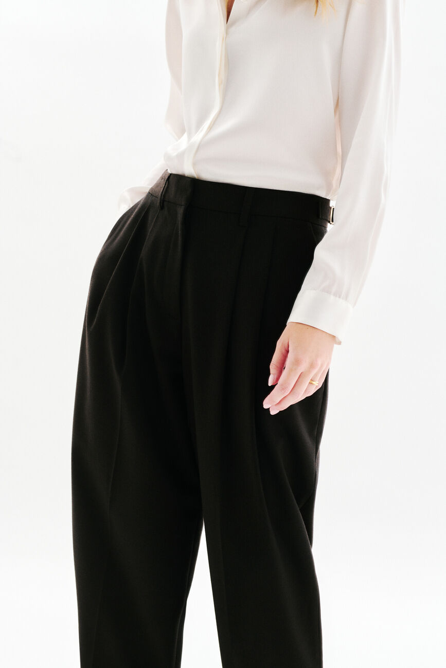 Hochgeschnittene Hose Plume schokoladenbraun damen