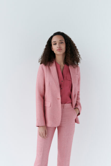 Veste volcan rouge foncé femme