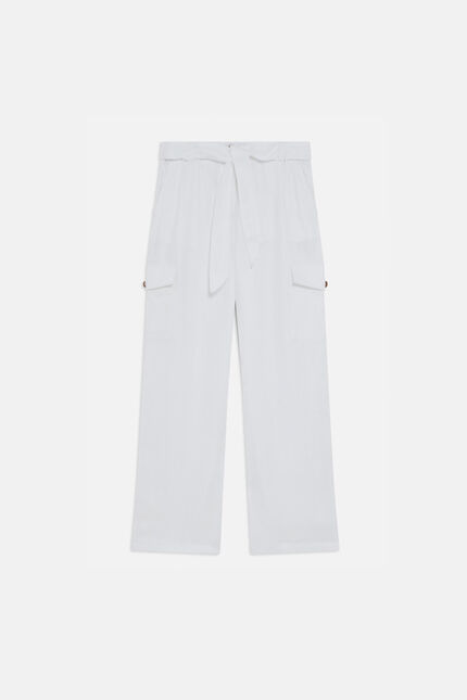 Pantalon porto blanc femme