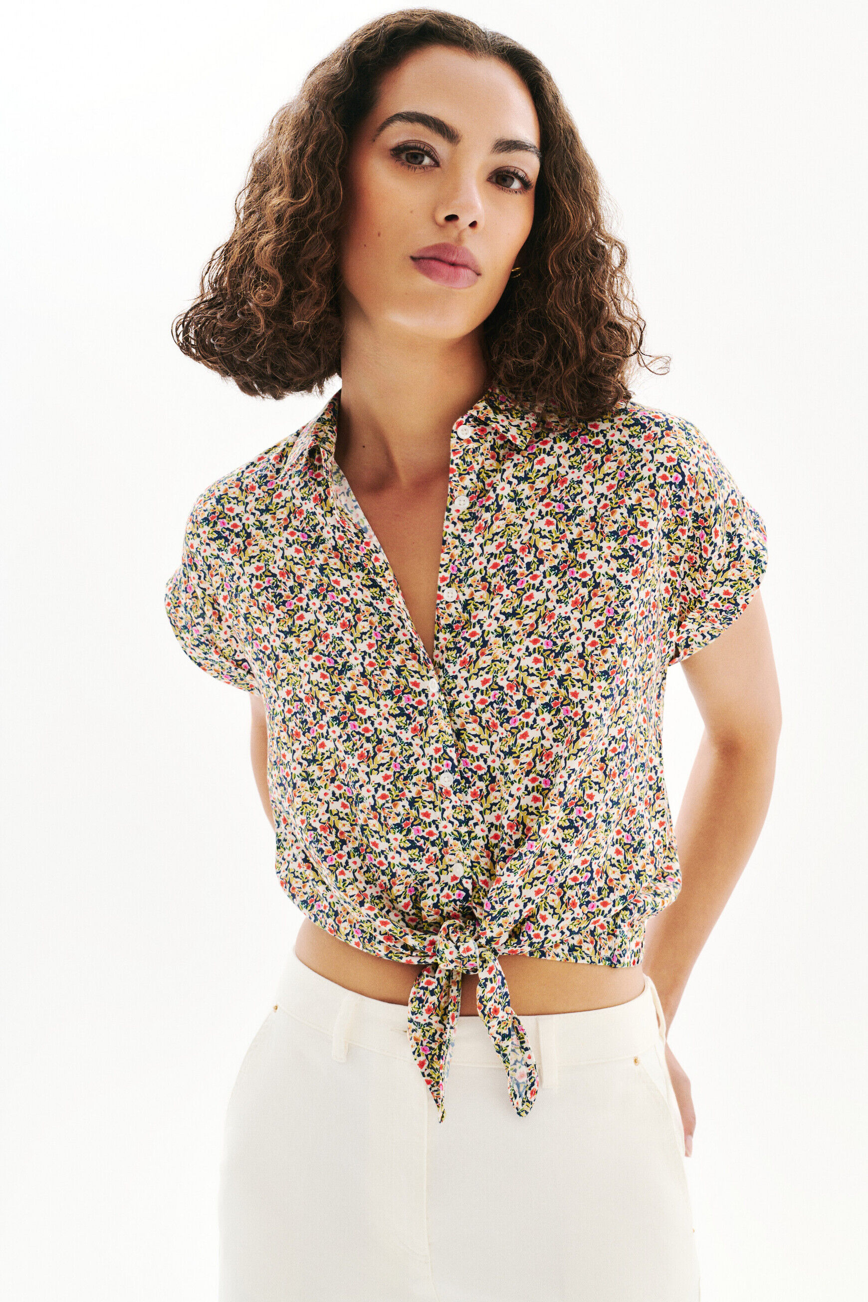 Chemise Clivio3 bleu marine femme