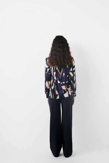 Blouse lovely2 bleu marine femme