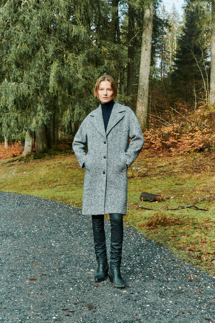 Manteau gusto bleu marine femme