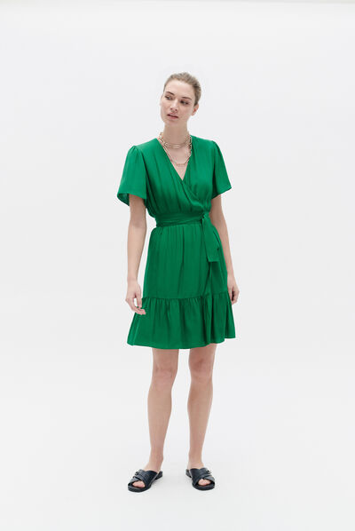Robe rarielle vert menthe femme