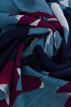 Lauriane 100% wool scarf dark red woman