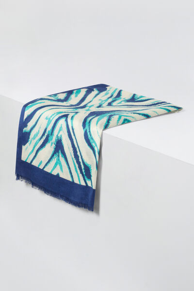 foulard keanu bleu femme