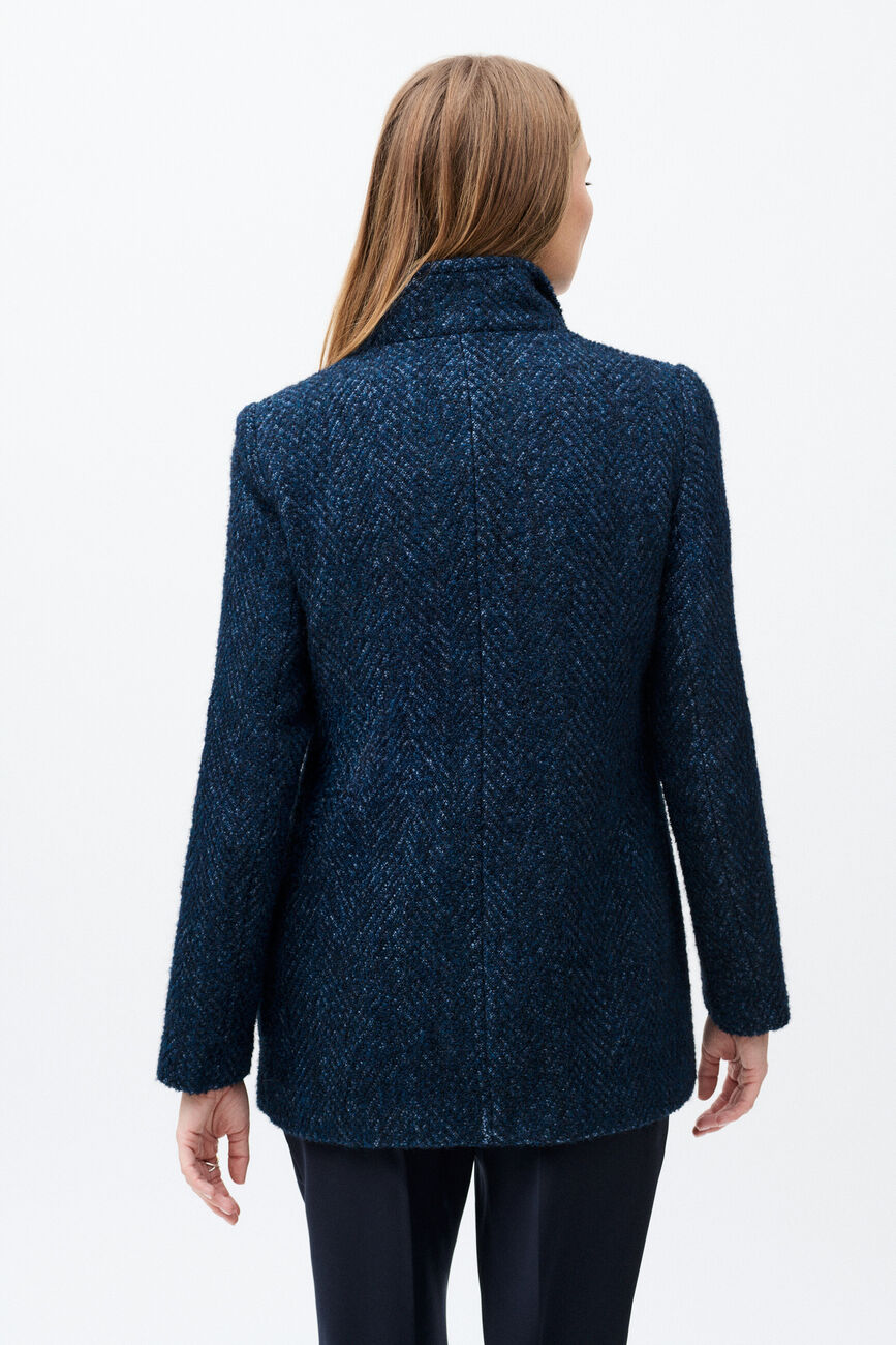 manteau ali bleu marine femme