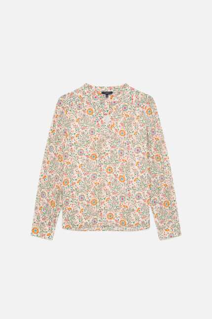 Blouse Cflower rose saumon femme