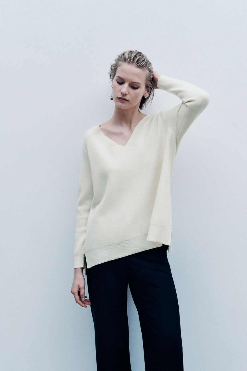 Pull Mleopold made in Italy ivoire femme