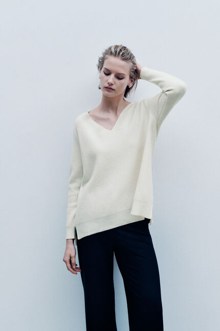 Pull Mleopold made in Italy ivoire femme