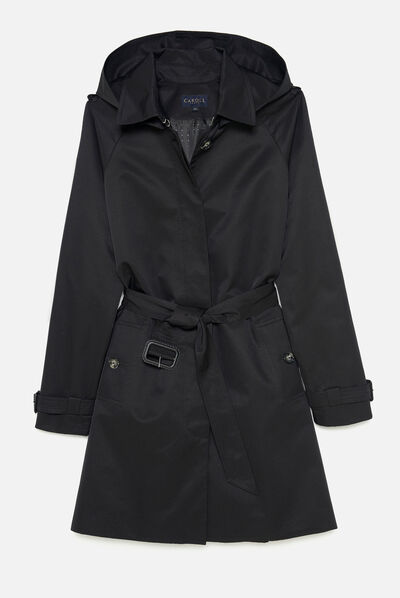 trench prague b noir femme