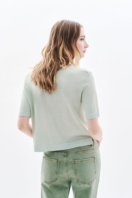 Pull Milly vert clair femme