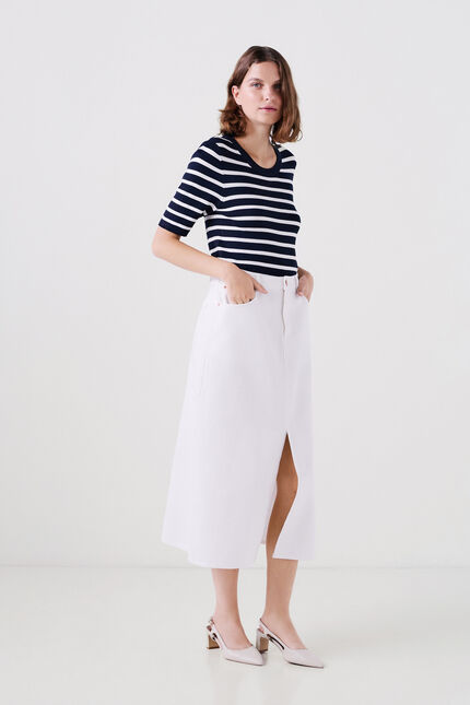 Pull martin ecru femme