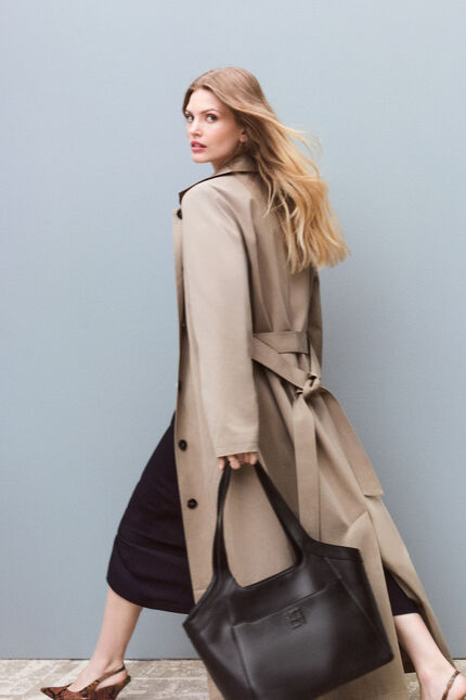 Trench Gelisolo taupe femme