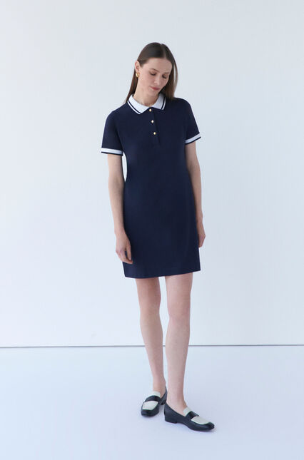 Abito rvictoria blu navy donna