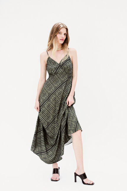 Abito Romary verde cachi donna