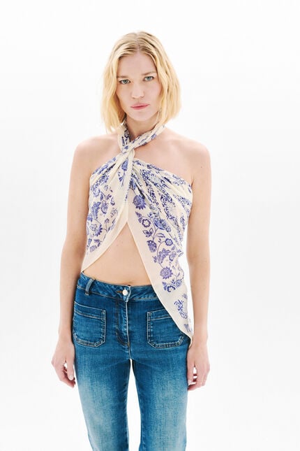 Foulard Lysandre creme femme