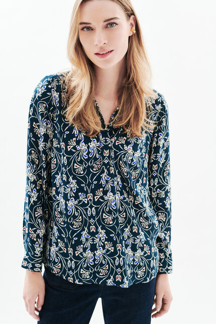 Lovely shirt navy blue woman