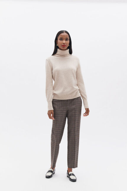 Pantalón psidiko3 marrón oscuro mujer