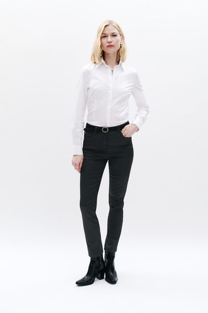 Pantalón Tony efecto revestido negro mujer