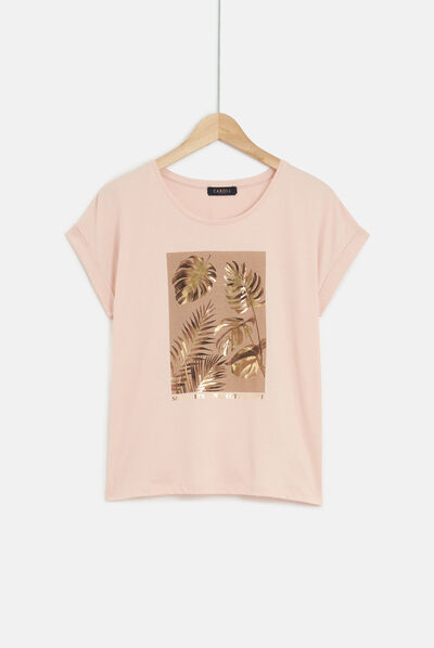 tshirt luz rose pastel femme