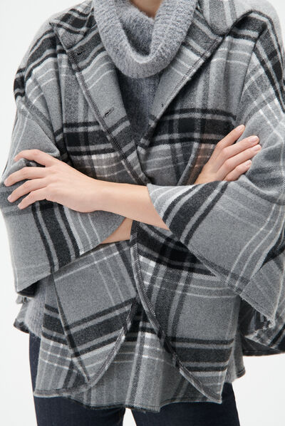 Poncho hacaro noir femme