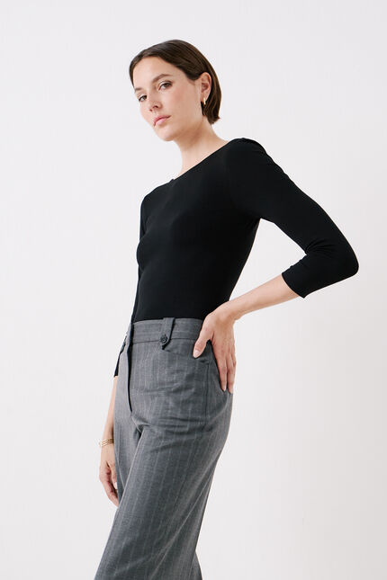 T-shirt tbody noir femme